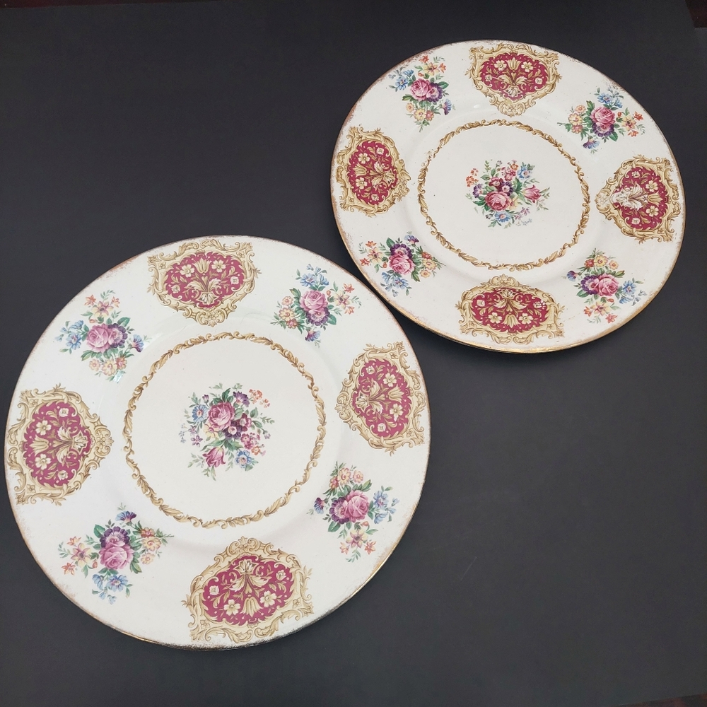 James Kent Empress 3006 Vintage Dinner Plates Set of 2 Longton England